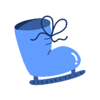 Ice Skating Winter Sticker