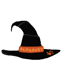 Halloween Hat Sticker by Alphavet