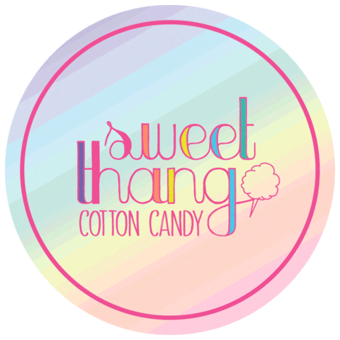 SweetThangCottonCandy party sweet texas sweets Sticker