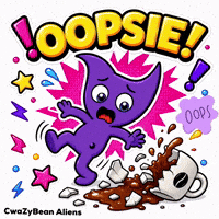 Uh Oh Oops GIF by CwaZyVerse