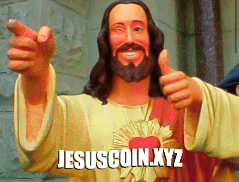 JesusCoin giphygifmaker xmas crypto jesus GIF