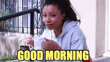 ShalitaGrant hello coffee good morning morning GIF