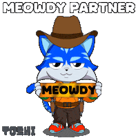 Wild West Hello Sticker by Toshithecat