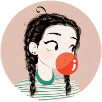 cassandracalin girl surprised pop comic Sticker