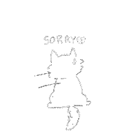 Sad Cat Sticker