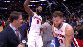 blake griffin laughing GIF by NBA