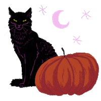 Black Cat Sticker
