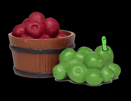 ccminifactory apple worm apples miniature GIF