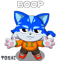 Cat Hug Sticker by Toshithecat