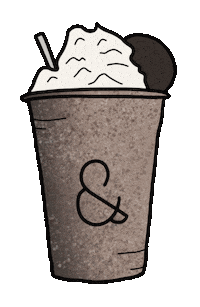 chloebohannon coffee smoothie oreo frappe Sticker