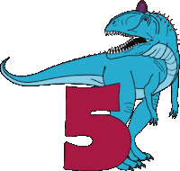 Dinosaur Dino Sticker by Charlotte Filshie