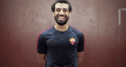 Mohamed Salah Smile GIF by AS Roma