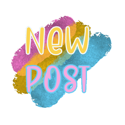 Rainbow New Post Sticker