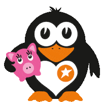 Penguin Love Sticker by bonsurprise