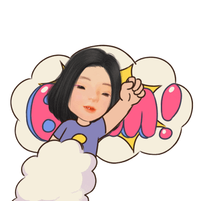 Excited Boom Sticker