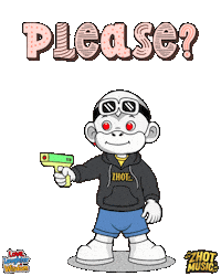 Excuse Me Help Sticker by Zhot Music