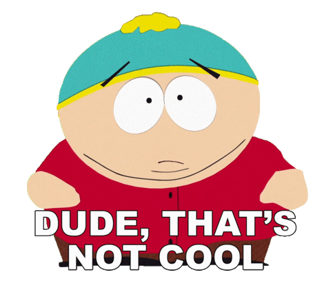 Not Cool Cartman Sticker by South Park