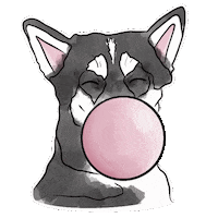 Happy Dog Sticker
