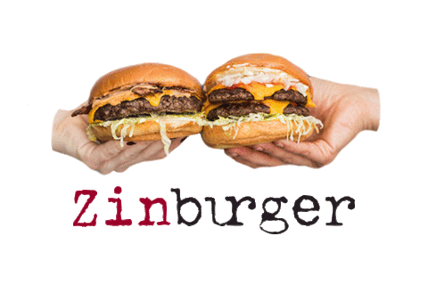 eatzinburger giphyupload cheers burger hands Sticker