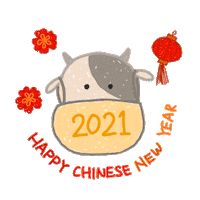 Stay Safe Year Of The Ox Sticker