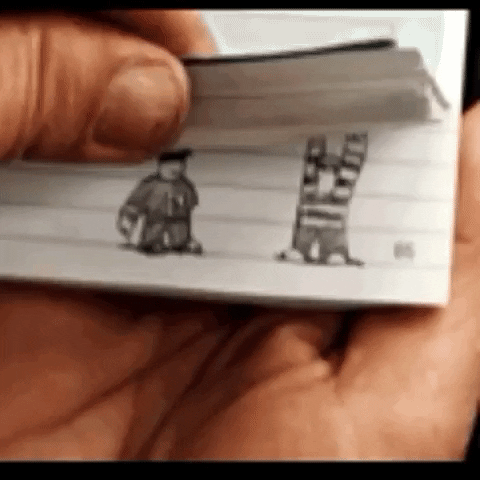 animation flipbook GIF by The Videobook