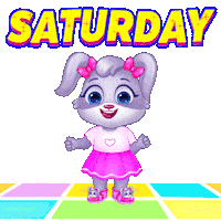 Chilling Saturday Morning Sticker by Lucas and Friends by RV AppStudios