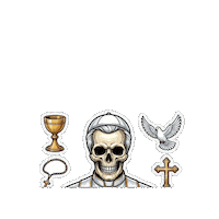 Halloween Skull Sticker