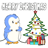 Merry Christmas Sticker by Pudgy Penguins