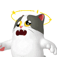 Cat No Sticker by Liberty Cats Emojis