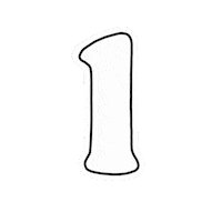 Black And White Orange Sticker