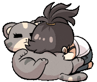 Rubbing Mew Mew Sticker by Jin