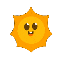brunasemedo reaction happy animation sun Sticker