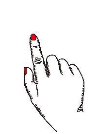 Hand Click Sticker