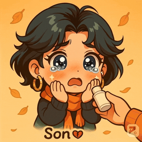 Falling Leaves Crying GIF by Persona