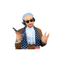 Standing Out Founding Father Sticker