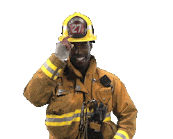 Firefighter Hello Sticker by Originals