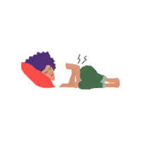 Girl Sleeping Sticker by All Natural Pharmacy