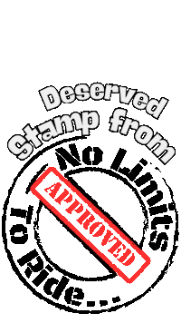 NoLimitstoRide approved stamp carimbo deserved Sticker