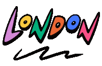 London Londontown Sticker by Sophie Rose Brampton