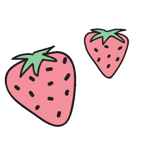 Fruit Strawberry Sticker by YMIJeans