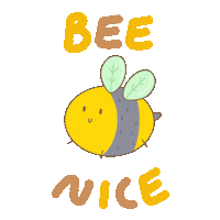 Stefisundays nice bee bees be nice Sticker
