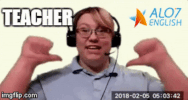teacher total physical response GIF by ALO7.com