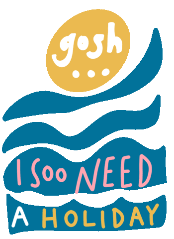 Tired Travel Sticker