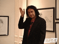 Gene Simmons Hair Flip GIF by TrueReal