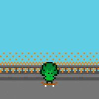 jeremypicard summer pixel art skate 8bit GIF