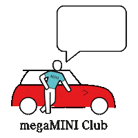 Car Post Sticker by megaMINI Club