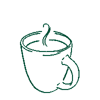 lauraoberjatzas emily café zukunft grüne Sticker