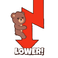Dumping Teddy Bear Sticker by BEARISH
