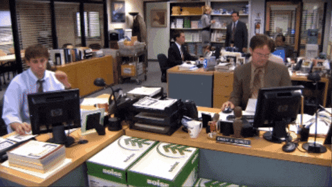 SpamapS giphygifmaker office michael scott incident GIF