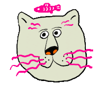 Cat Love Sticker by わかばやま